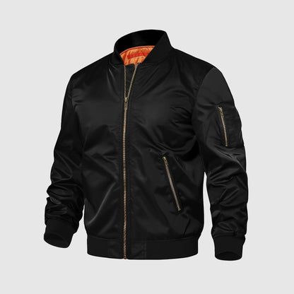 Leder-Pilotenjacke Alessandro Veneti Stil