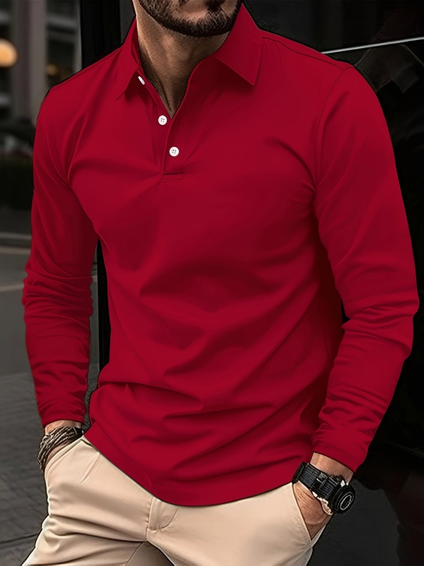 Herren Polohemd Klassisch Elegantes Design