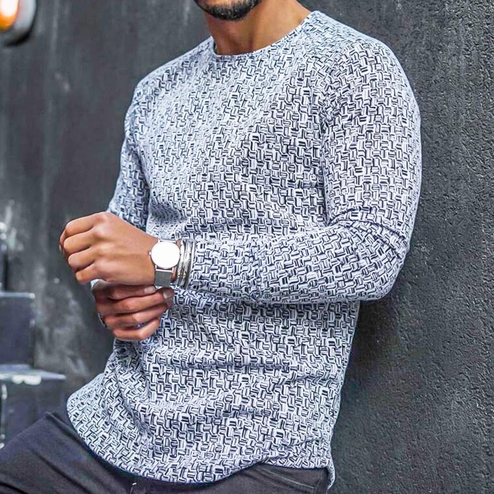 Herren Langarm Sweater Rundhals