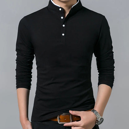 Herren Poloshirt Slim Fit Knopfleiste - IdealeKleiden