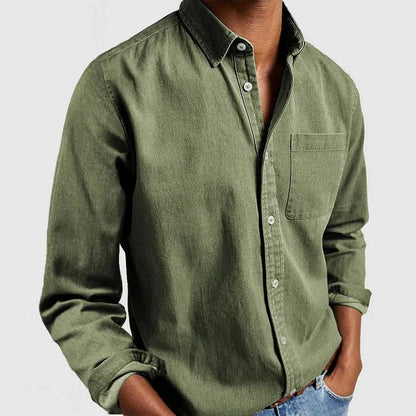 Herren Langarmhemd Klassisch Regular Fit