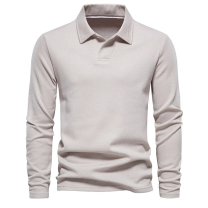 Herren Poloshirt Elegantes Design Langarm