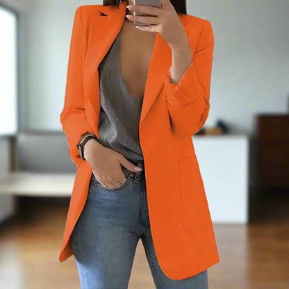 Eleganter Blazer Slim Fit Einreiher Klassisch