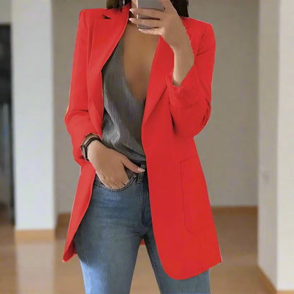 Eleganter Blazer Slim Fit Einreiher Klassisch