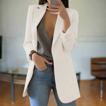 Eleganter Blazer Slim Fit Einreiher Klassisch