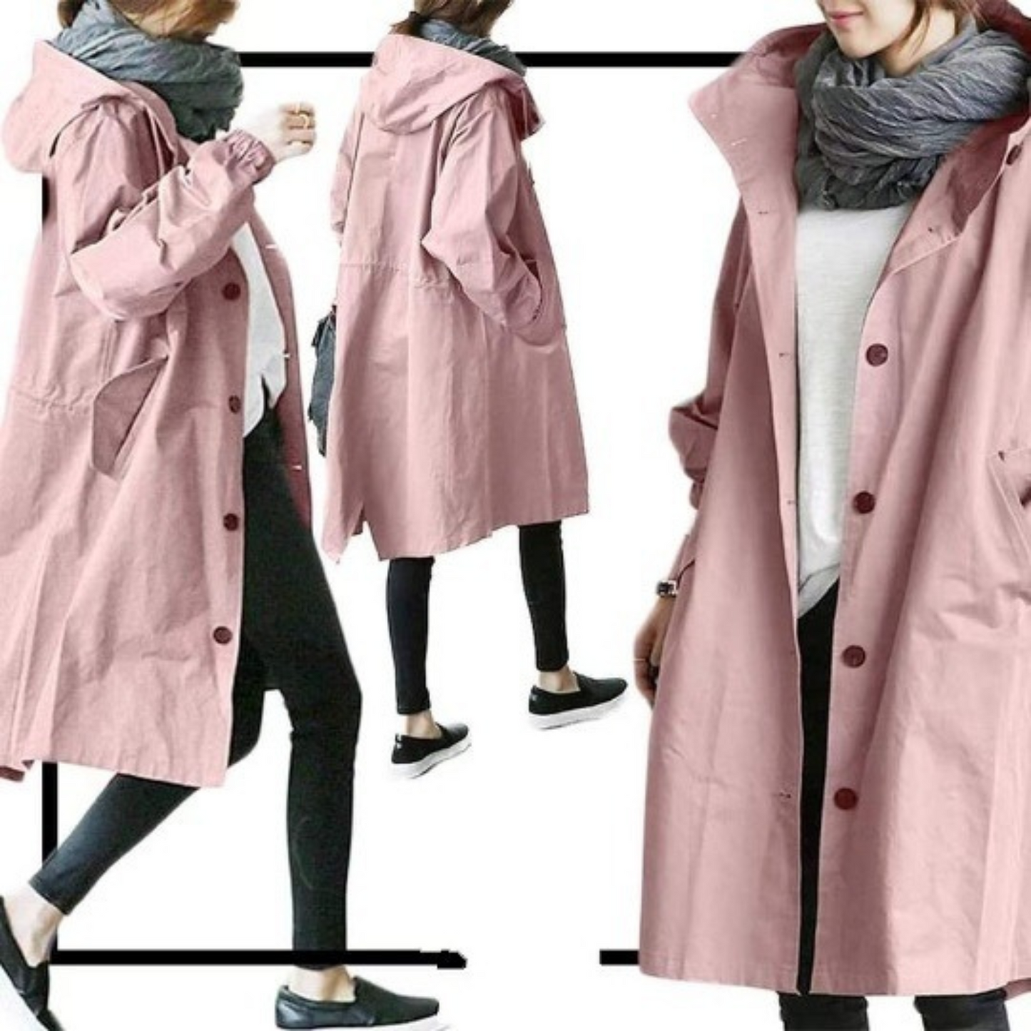 Eleganter Trenchcoat für Damen und Herren