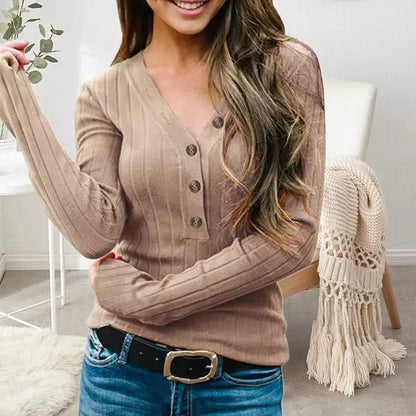 Damen Pullover Einfarbig Bequem
