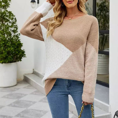 Strickpullover Damen Modern Winterlich Elegent