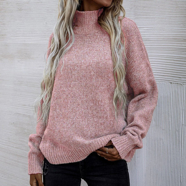 Weicher Winterpullover Rollkragen Warm