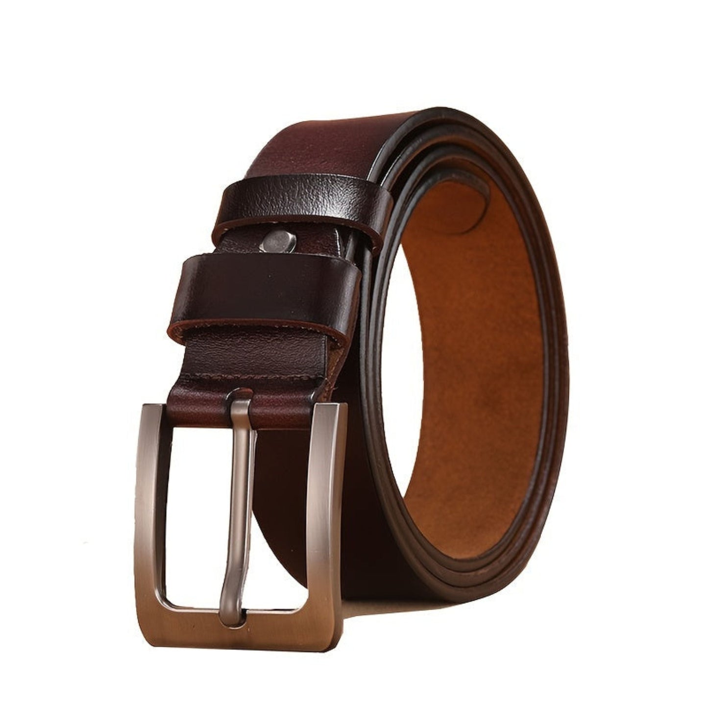 Leder Gürtel Herren Elegant Braun Schwarz