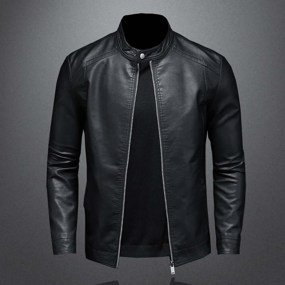 Leder Bikerjacke Herren Motorrad Style
