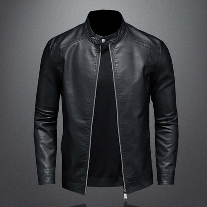 Leder Bikerjacke Herren Motorrad Style