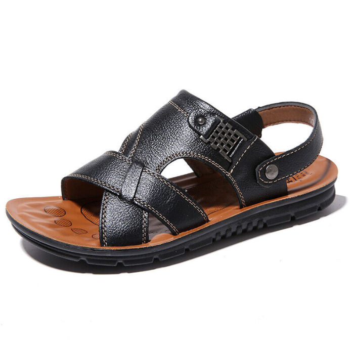 Herren Sportsandalen Orthopädisch Ergonomisch Ledersohle