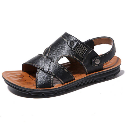 Herren Sportsandalen Orthopädisch Ergonomisch Ledersohle