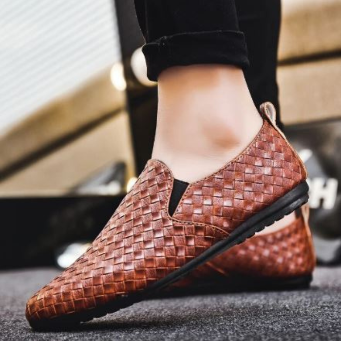 Lederschlüpfer Schuhe Bequem Elegant Männer - IdealeKleiden