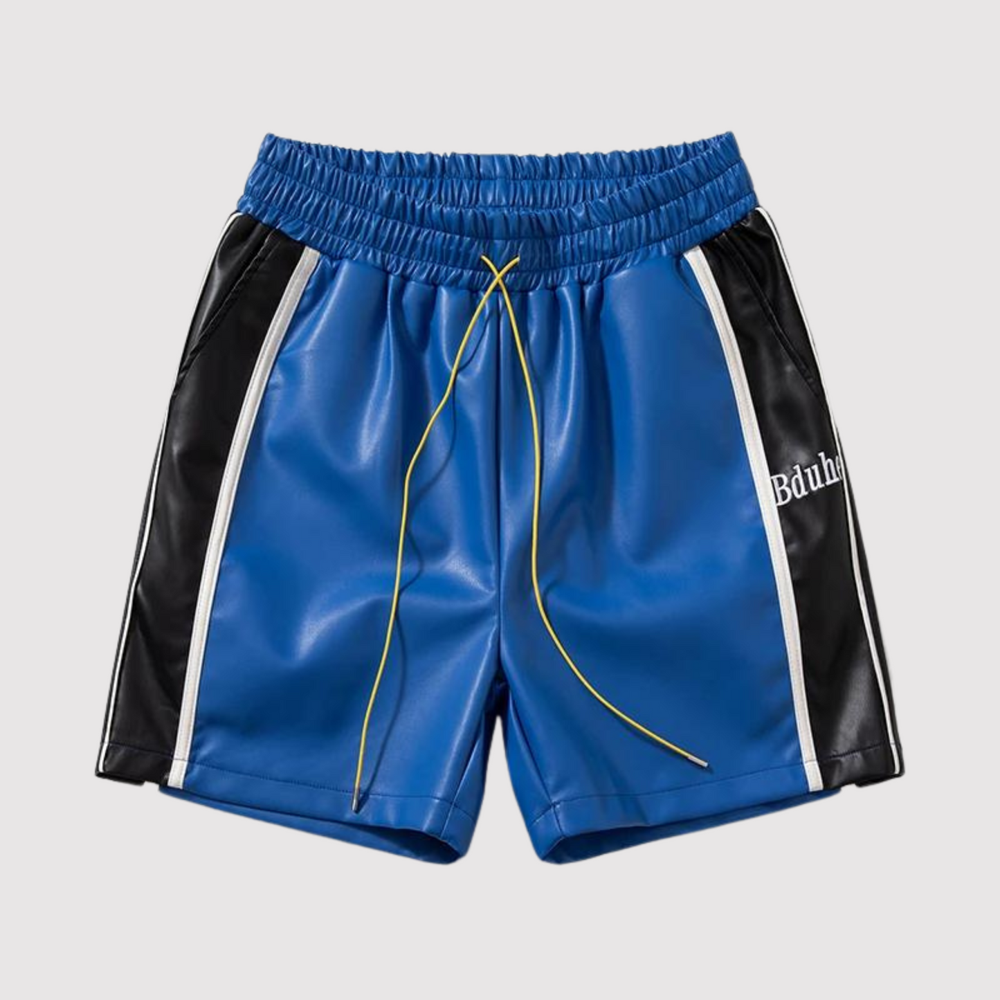 Elastische Leder-Shorts für Männer