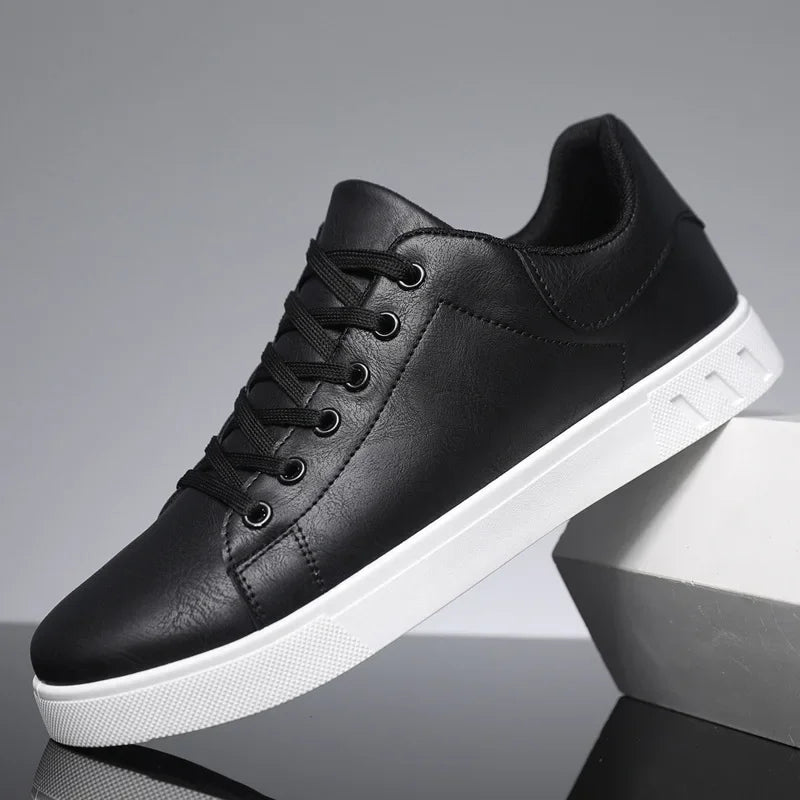 Herren Ledersneaker Lässig Schnüren