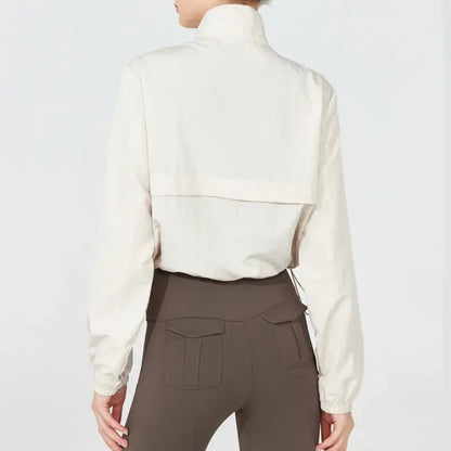 Damen Steppjacke Viertelreißverschluss Modern