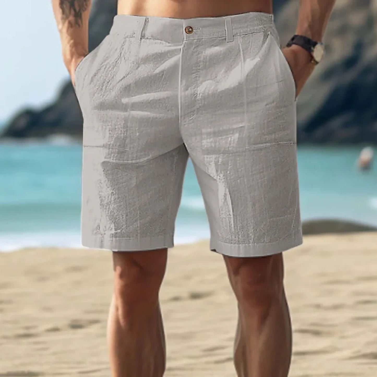Leichte Herren-Shorts Sommer Lockere Passform