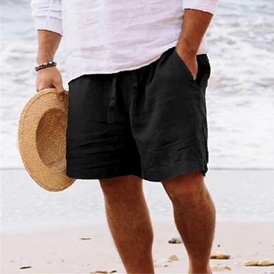Leinen Shorts Bequem Sommer Herren