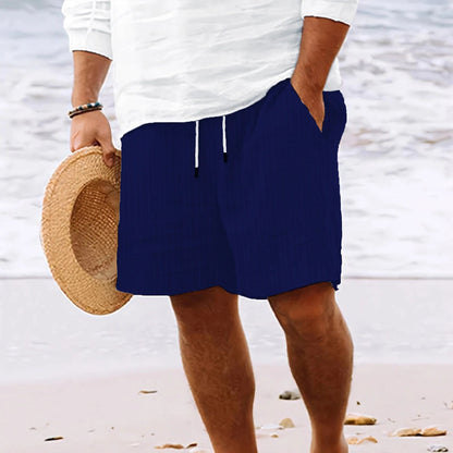 Bequeme Herren Shorts Leinen Optik