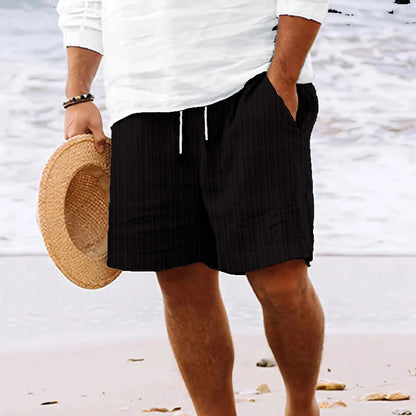 Bequeme Herren Shorts Leinen Optik - IdealeKleiden