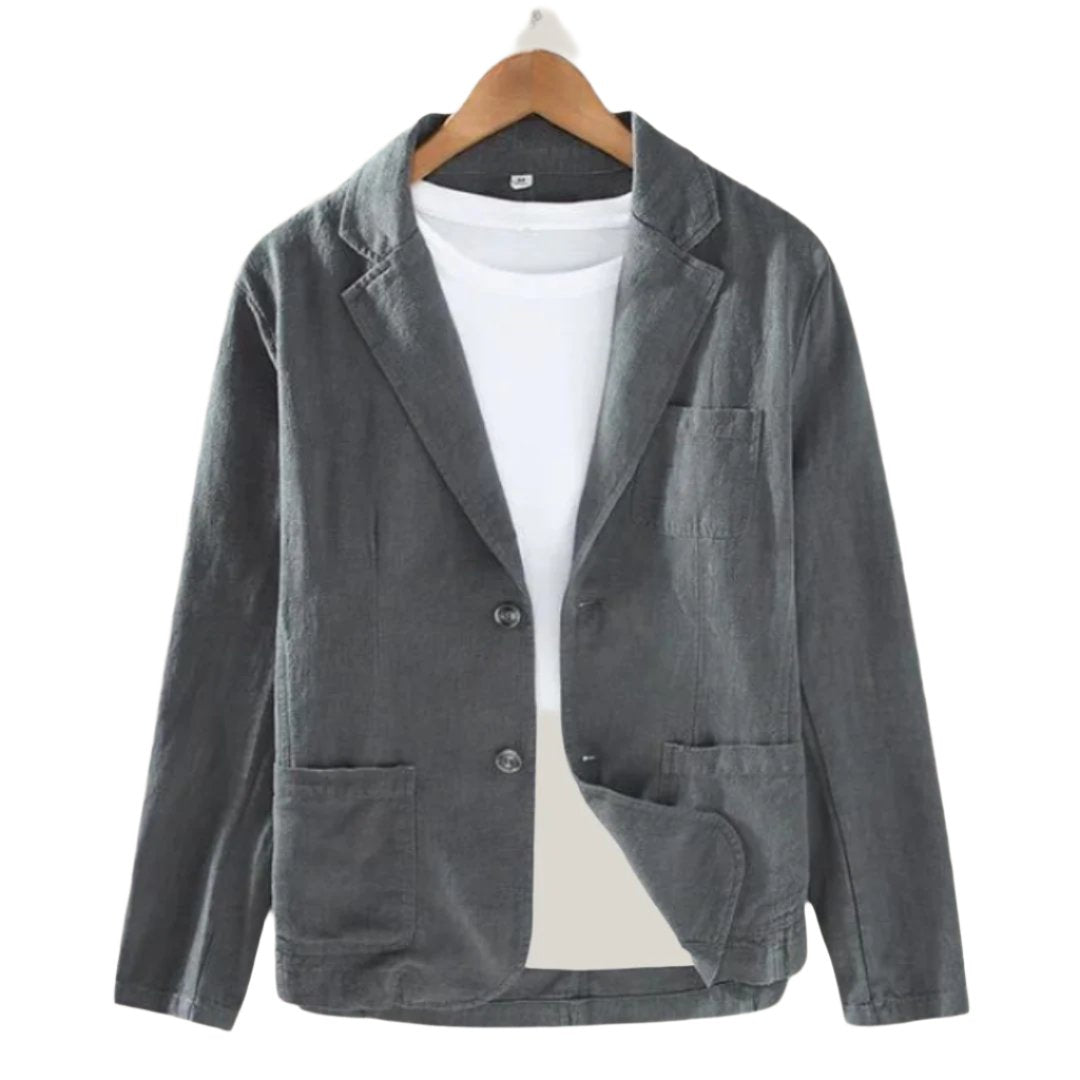 Leinenblazer Sommer - Lässiger Herrenblazer Beige