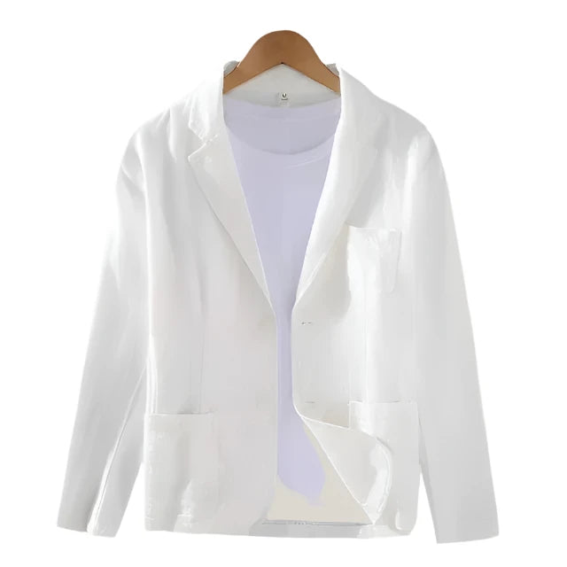 Leinenblazer Sommer - Lässiger Herrenblazer Beige
