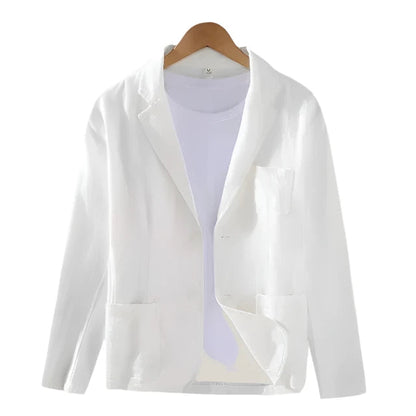 Leinenblazer Sommer - Lässiger Herrenblazer Beige