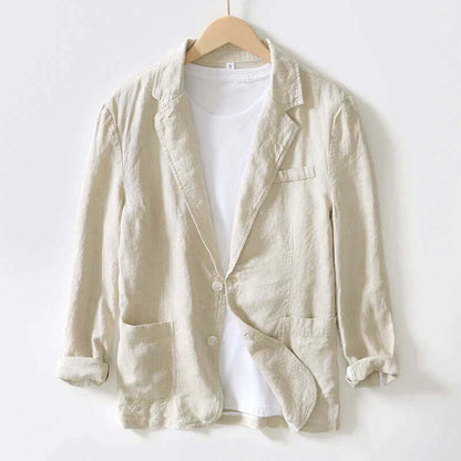 Leinen Blazer Herren Sommer Leicht - IdealeKleiden