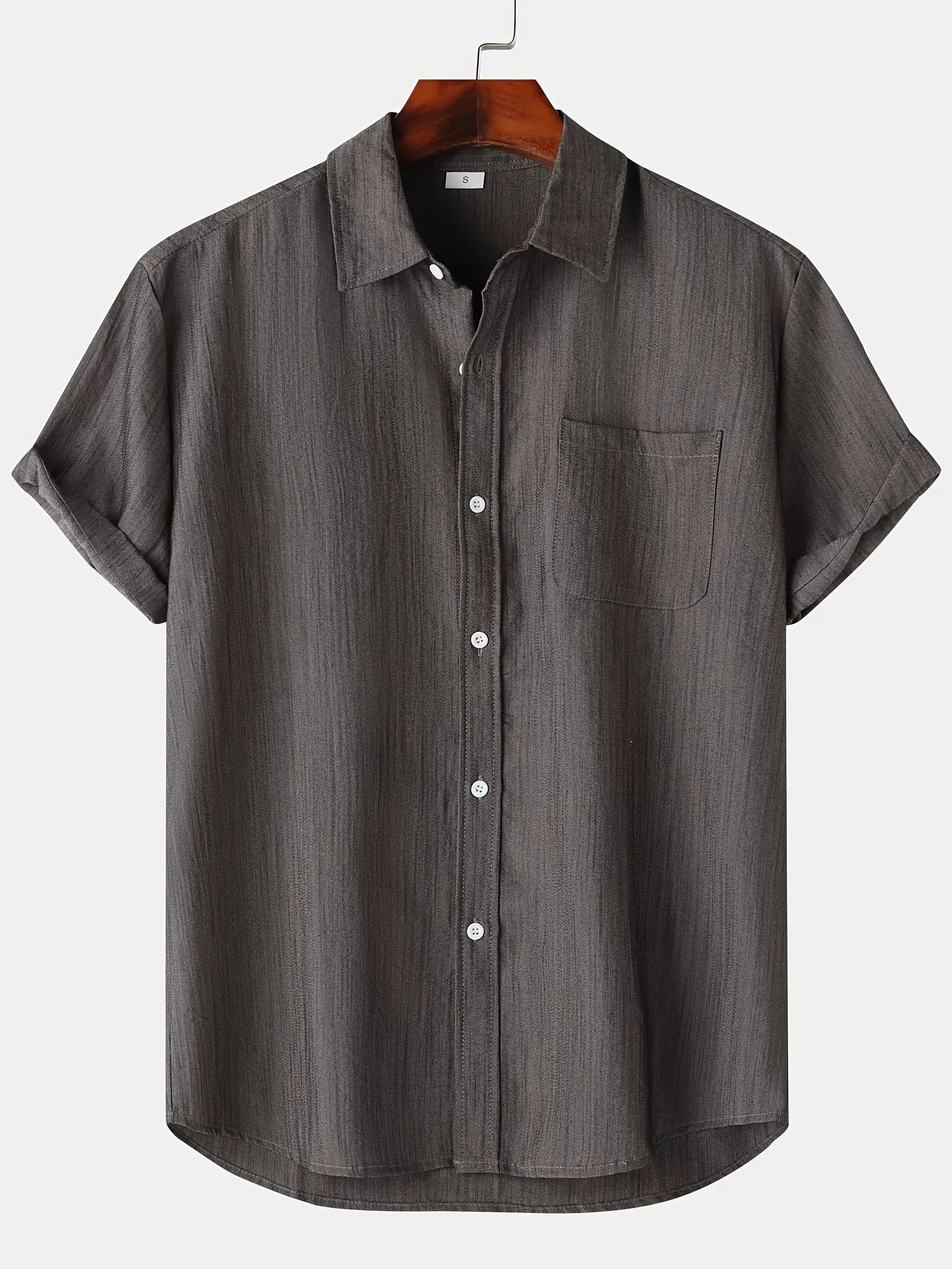 Leinen Hemd Sommer Kurzarm Button Down