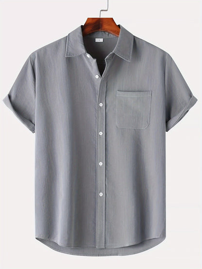 Leinen Hemd Sommer Kurzarm Button Down