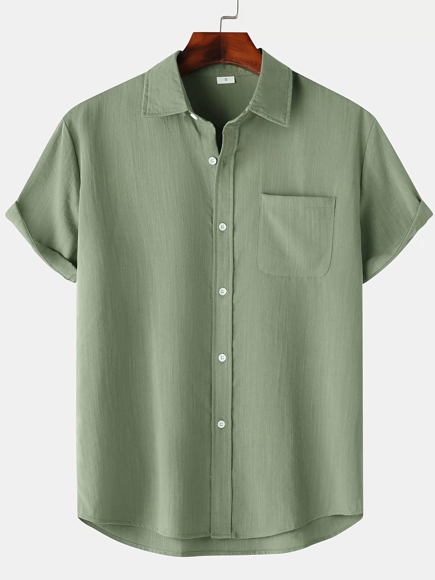 Leinen Hemd Sommer Kurzarm Button Down