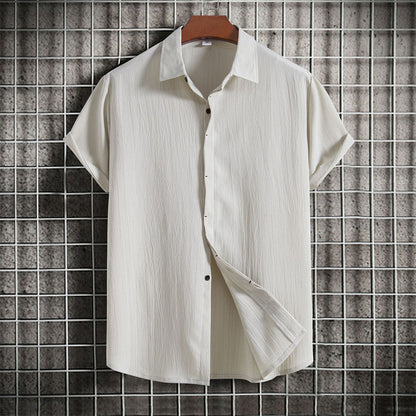 Sommer Leinenhemd Kurzarm Eleganz