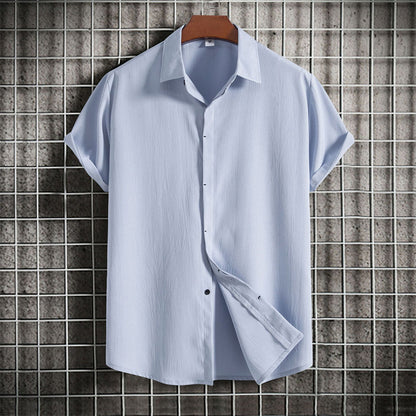 Sommer Leinenhemd Kurzarm Eleganz