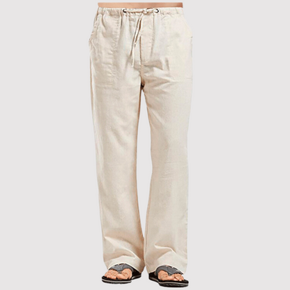 Sommerhose Leinen Bequem Männer