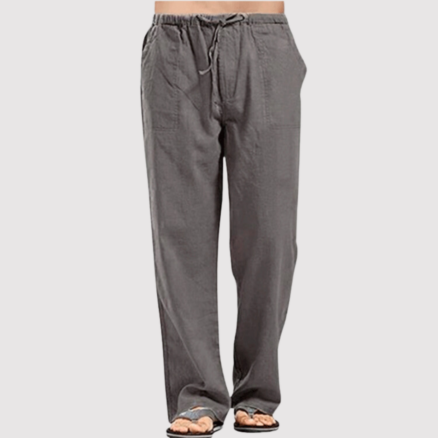 Sommerhose Leinen Bequem Männer - IdealeKleiden