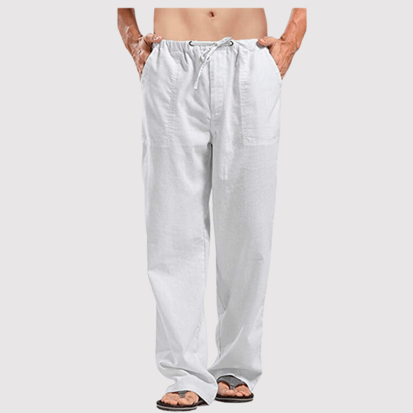 Sommerhose Leinen Bequem Männer