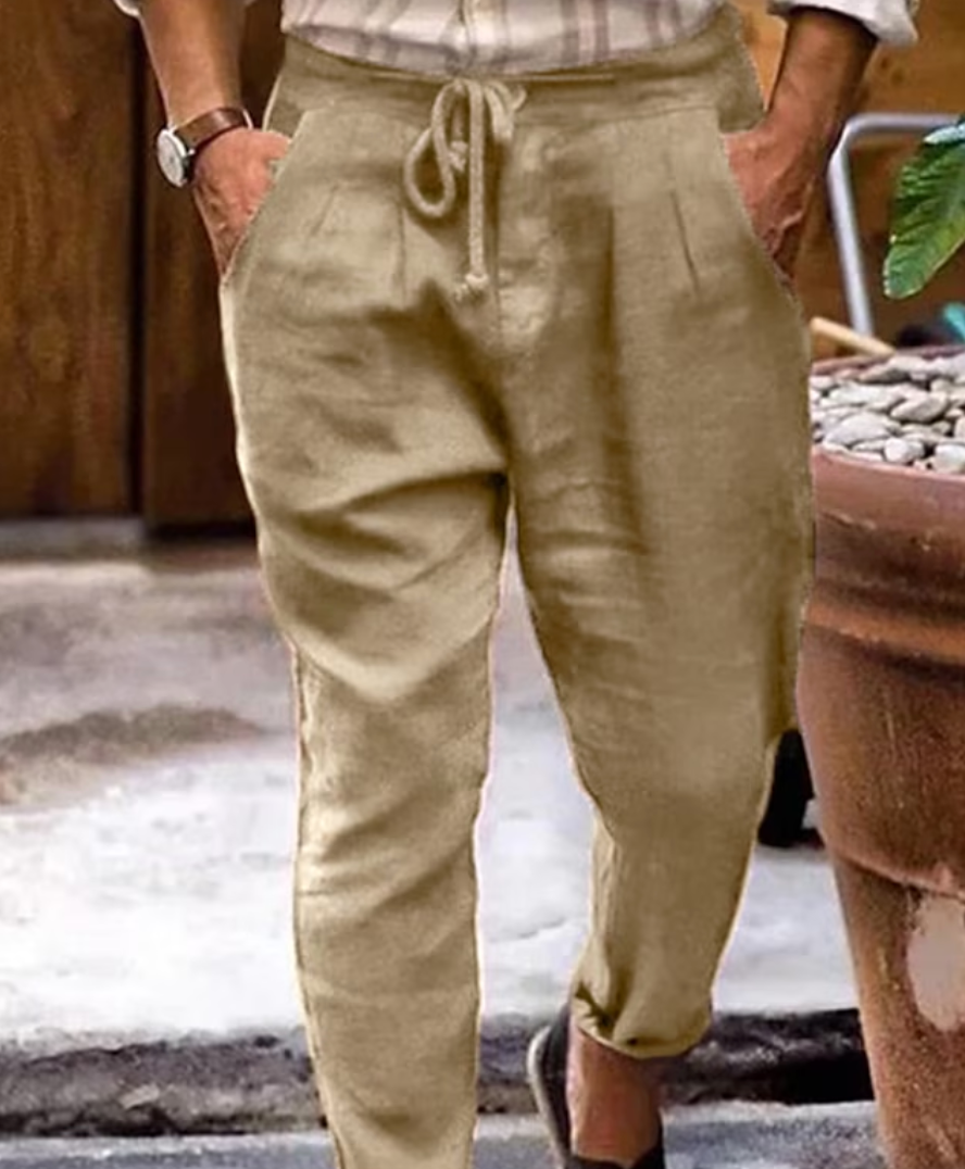 Bequeme Leinenhose Loose Fit Sommer