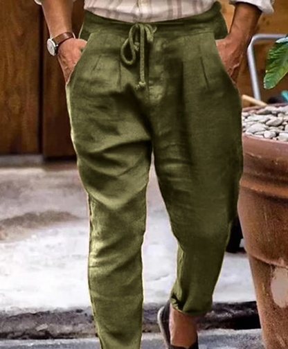 Bequeme Leinenhose Loose Fit Sommer
