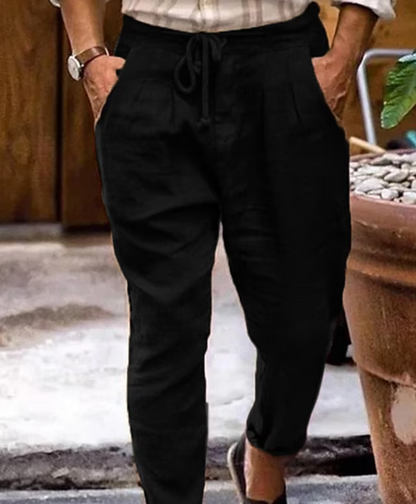 Bequeme Leinenhose Loose Fit Sommer