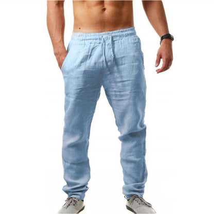 Leinenhose Sommer Bequem Elastisch