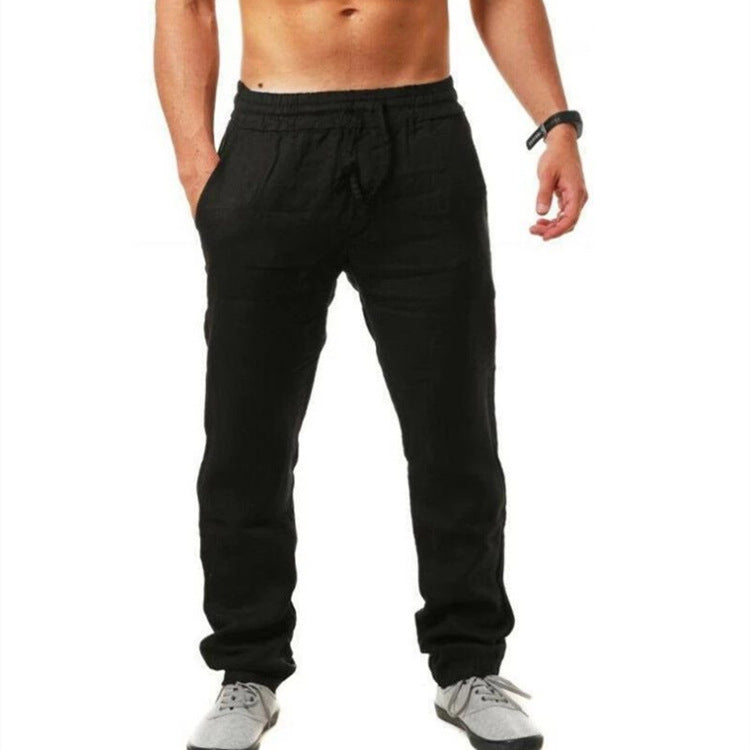 Leinenhose Sommer Bequem Elastisch
