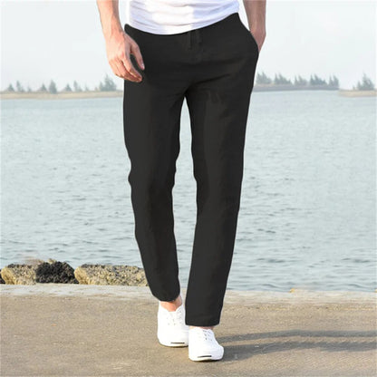 Leichte Sommerhose Herren Bequem Gerades Bein