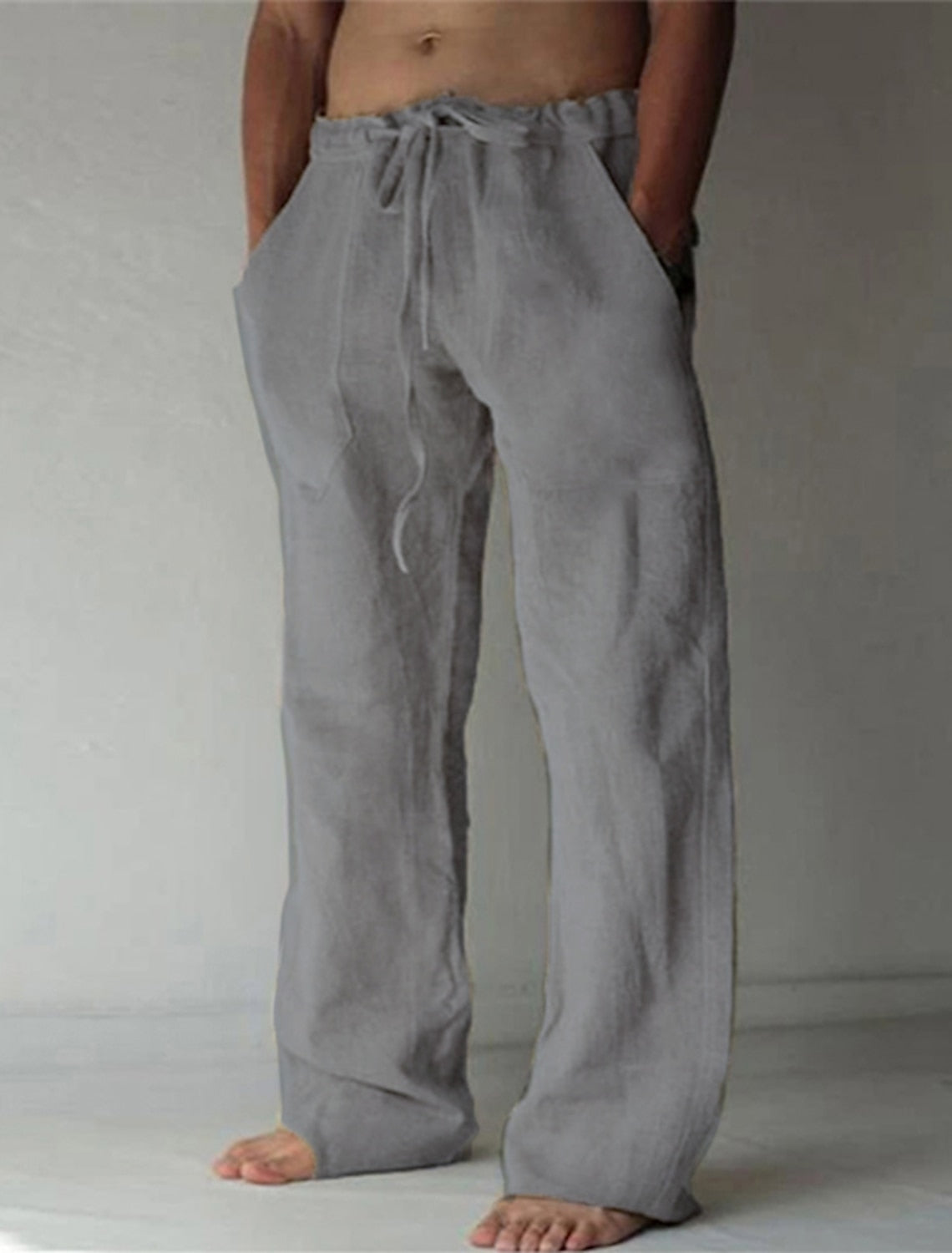 Leicht Leinenhose Herren Sommer Bequem