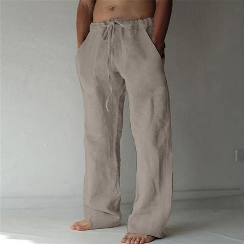 Leicht Leinenhose Herren Sommer Bequem
