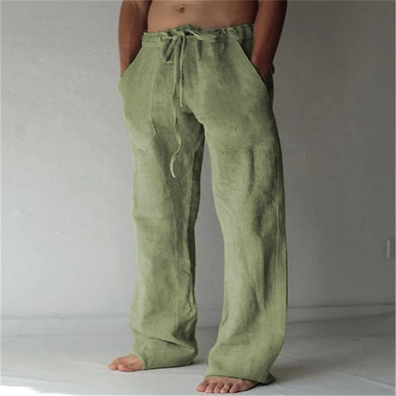 Leicht Leinenhose Herren Sommer Bequem