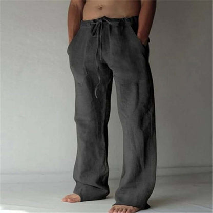 Leinenhose Herren Bequem Sommer - IdealeKleiden