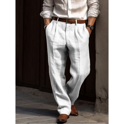 Leinenhose Sommer Bequem Lockere Passform