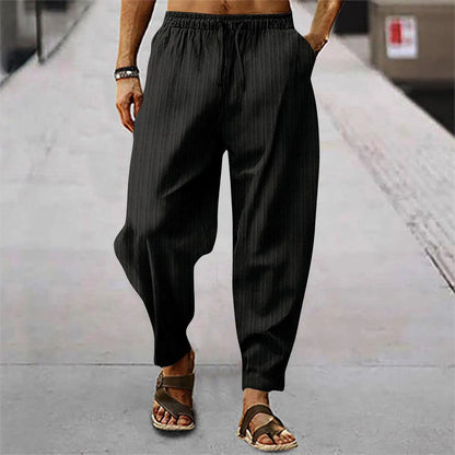 Herren Leinenhosen Bequem Sommer